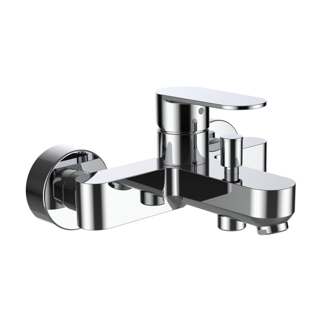 Laufen NEJA – Μπαταρία Λουτρού Τοίχου – προεξοχή 160 mm, χωρίς αξεσουάρ, χωρίς τηλέφωνο ντους – Chrome (H3215170044001)