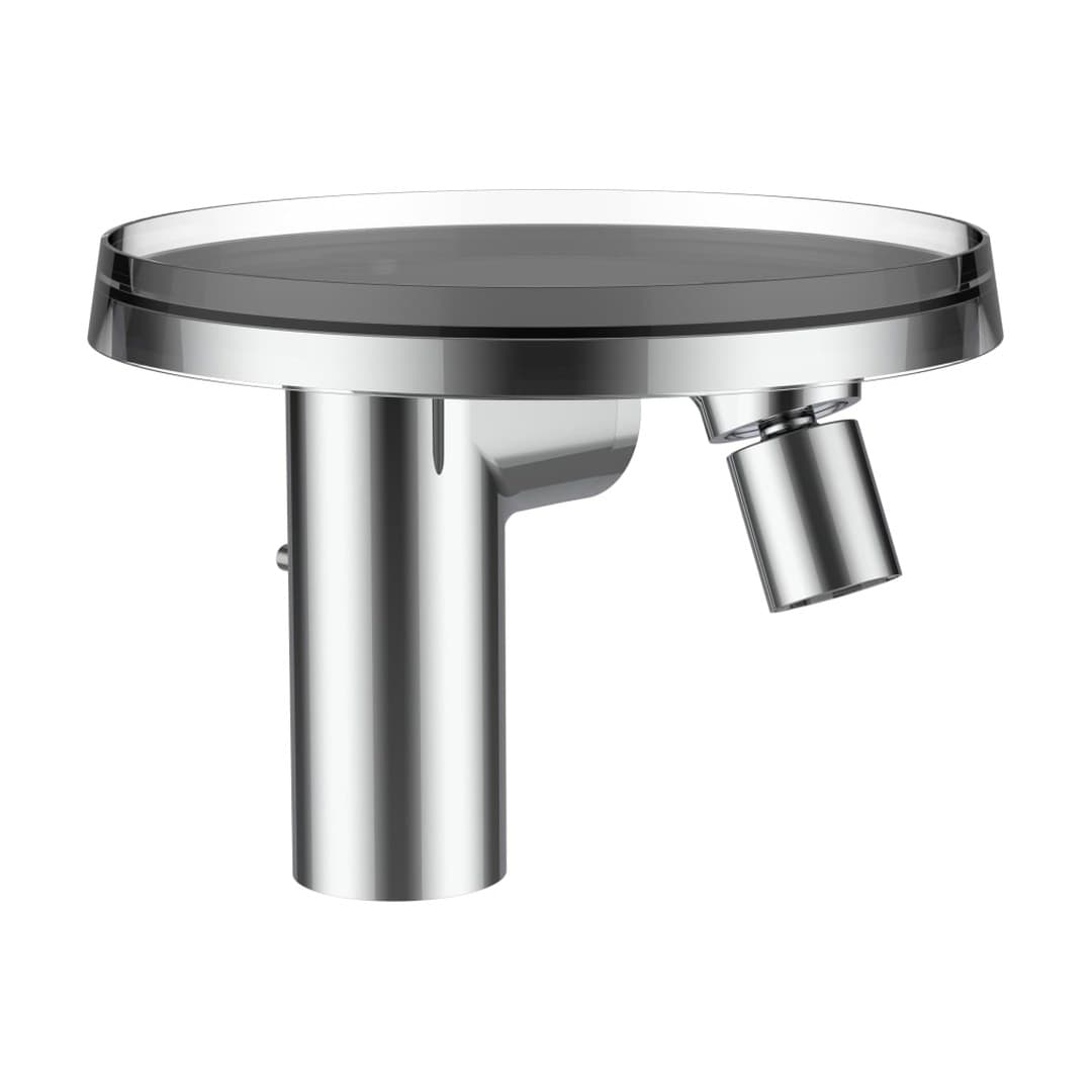 Laufen Kartell LAUFEN – Μπαταρία Μπιντέ – προεξοχή 125 mm, με βαλβίδα, με μπολ disc – Chrome (H3413310041111)