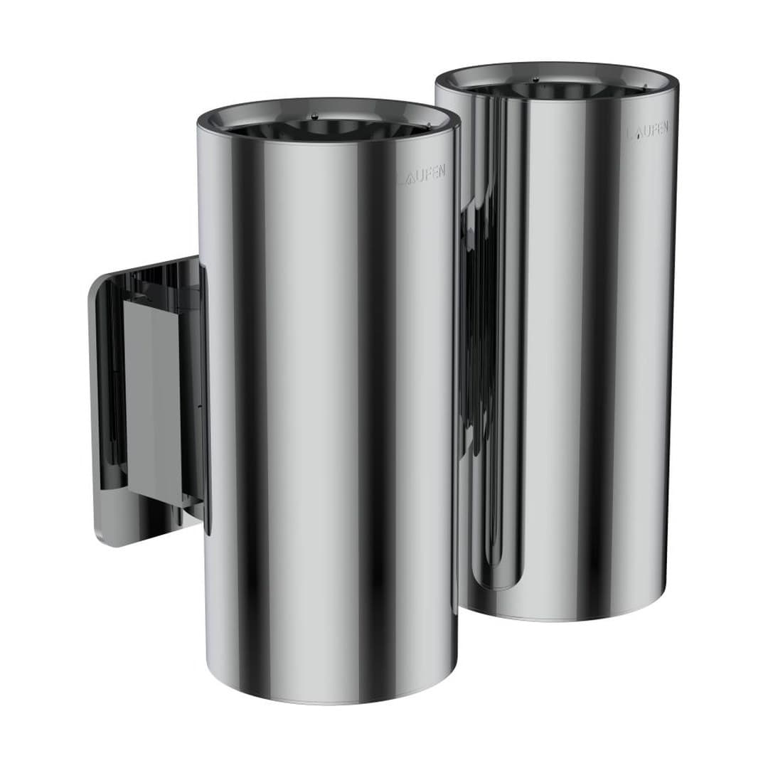 Laufen NIARA – Ποτηροθήκη – 140×85 mm, διπλή – Chromed (H3820610040011)
