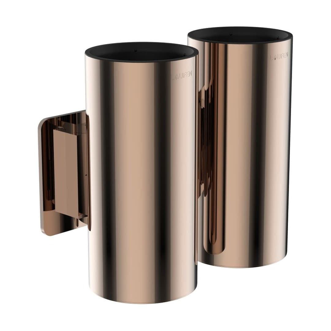 Laufen NIARA – Ποτηροθήκη – 140×85 mm, διπλή – Rosegold polished (H3820611620011)