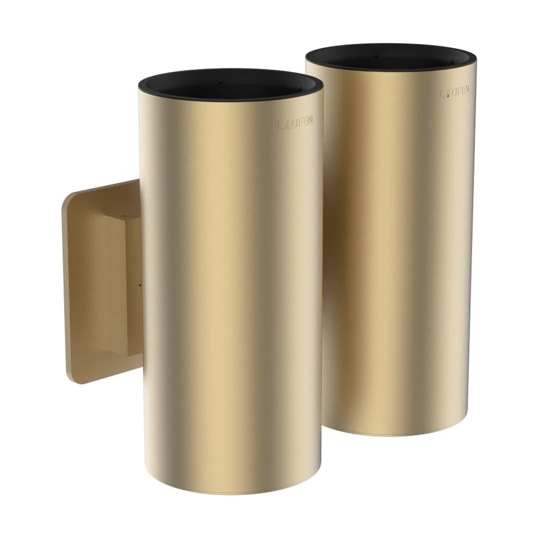 Laufen NIARA – Ποτηροθήκη – 140×85 mm, διπλή – Pale Gold matt (H3820611650011)