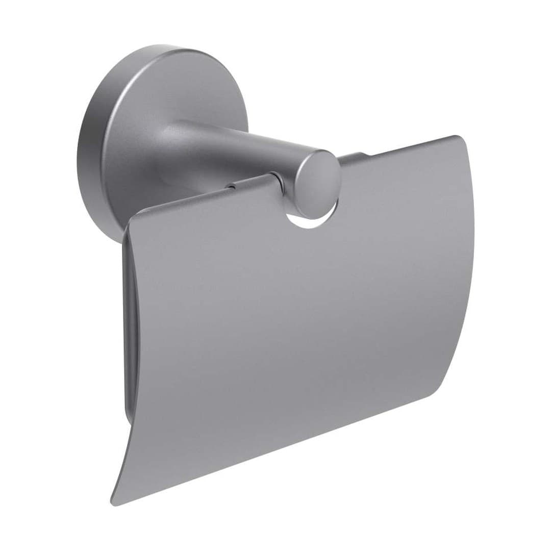 Laufen NIARA – Θήκη Χαρτιού – 132×65 mm, με καπάκι – Inox look brushed (H3840621610041)