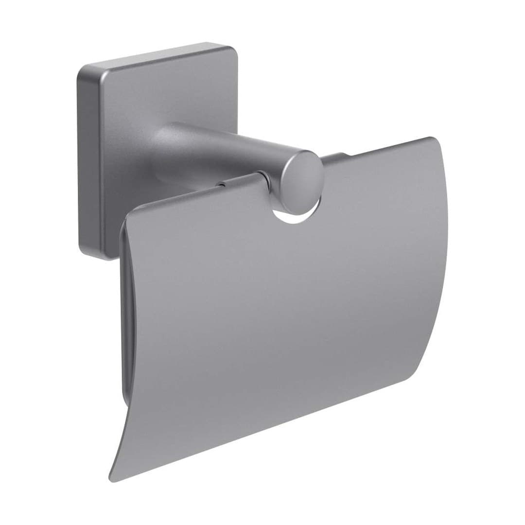 Laufen NIARA S – Θήκη Χαρτιού – 132×67 mm, με καπάκι – Inox look brushed (H3840721610031)