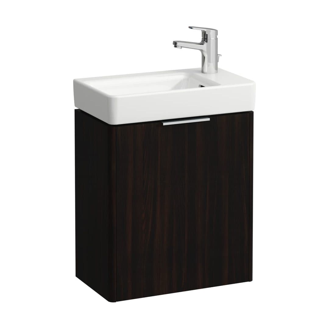 Laufen BASE – Έπιπλο Νιπτήρα – 460 mm, 1 πόρτα δεξιά – Dark brown elm (H4021021102631)