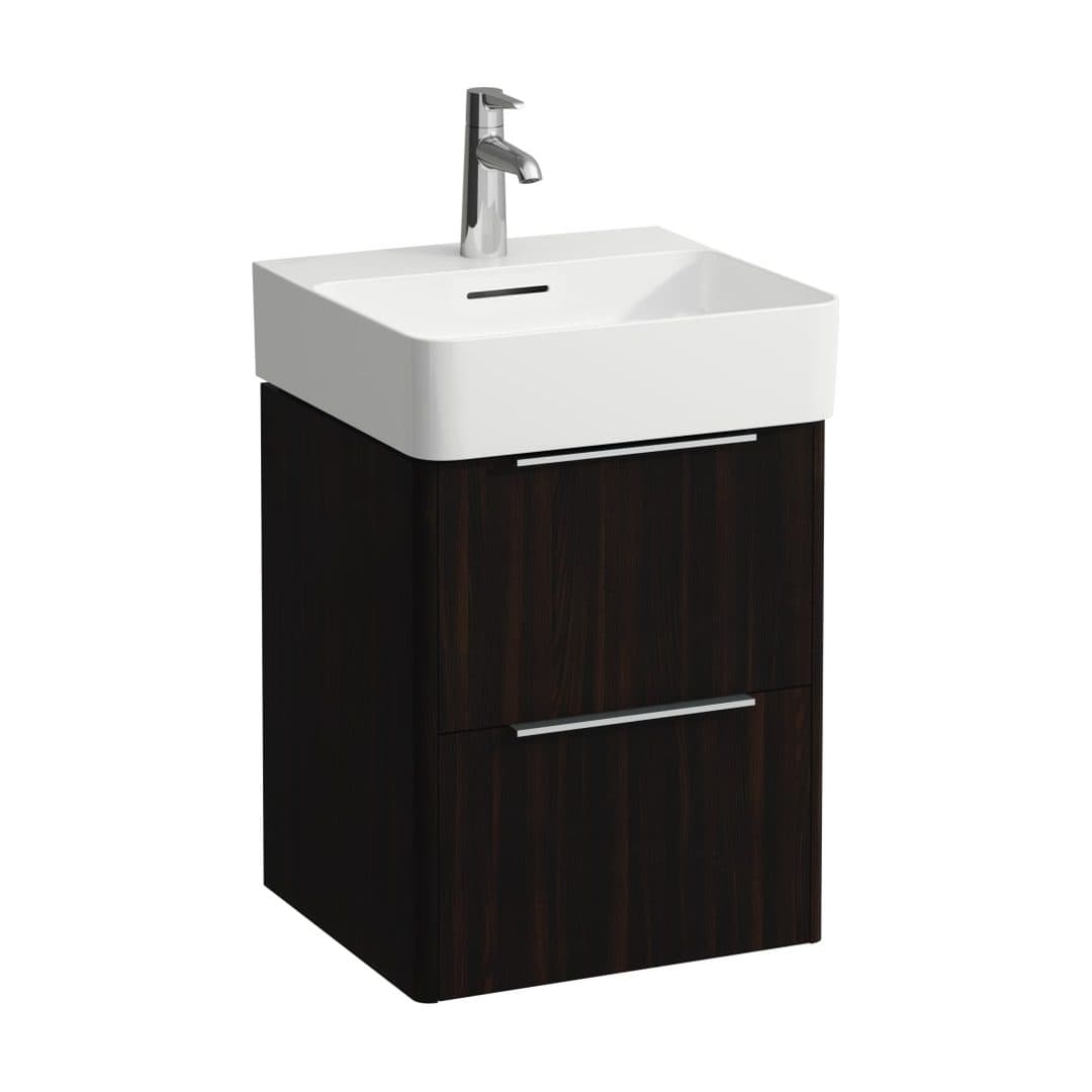 Laufen BASE – Έπιπλο Νιπτήρα – 435 mm, 2 συρτάρια – Dark brown elm (H4021321102631)