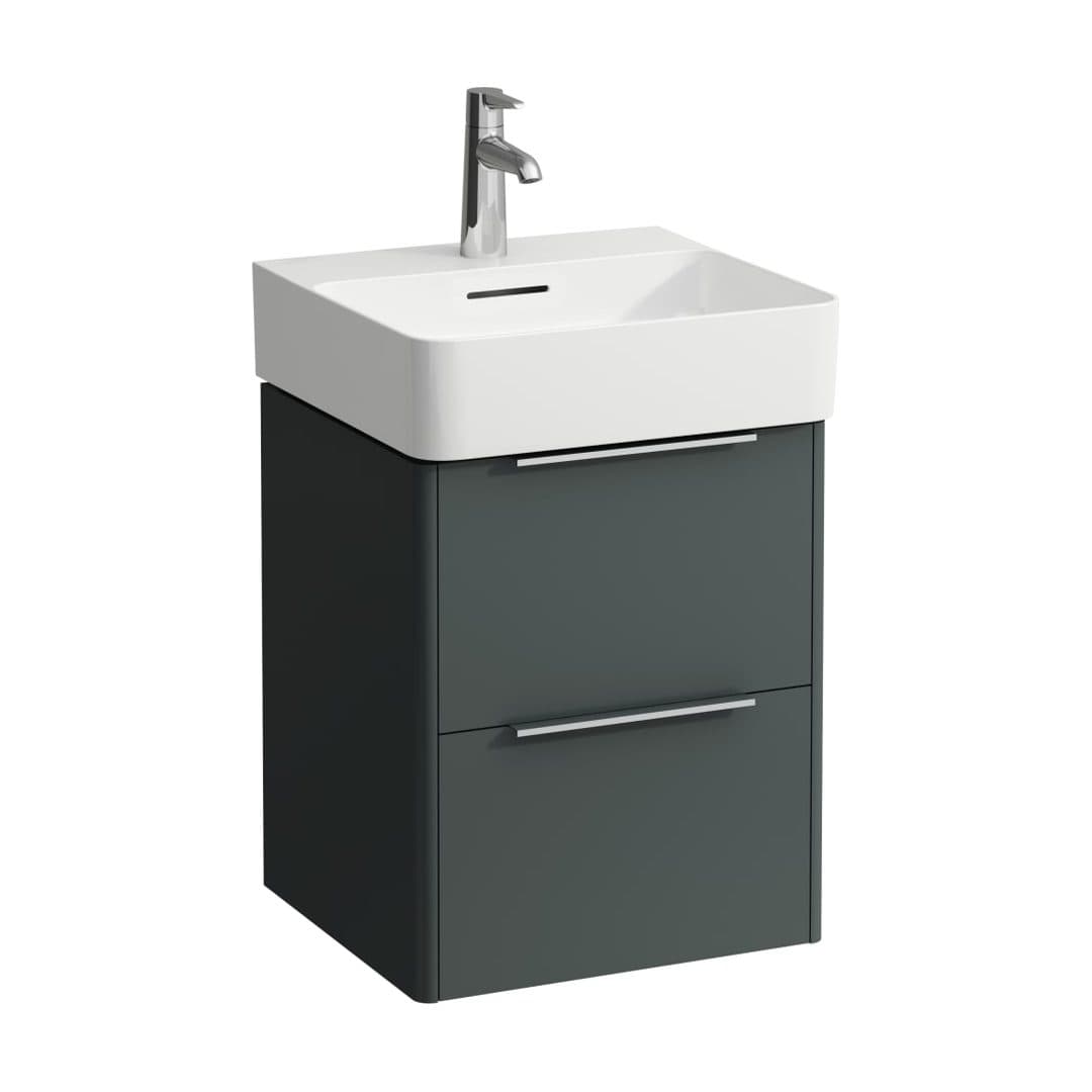 Laufen BASE – Έπιπλο Νιπτήρα – 435 mm, 2 συρτάρια – Traffic Grey (H4021321102661)