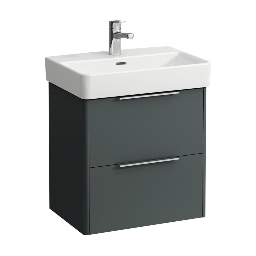 Laufen BASE – Έπιπλο Νιπτήρα – 520 mm, 2 συρτάρια, για νιπτήρα H818958 – Traffic Grey (H4021521102661)