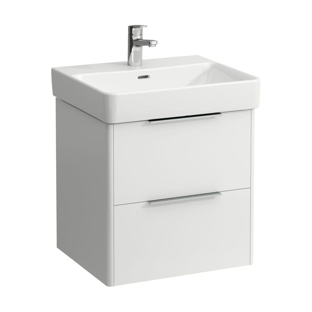 Laufen BASE – Έπιπλο Νιπτήρα – 520 mm, 2 συρτάρια, για νιπτήρα H810962 – White glossy (H4021721102611)