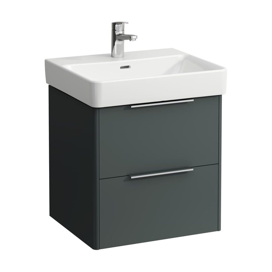 Laufen BASE – Έπιπλο Νιπτήρα – 520 mm, 2 συρτάρια, για νιπτήρα H810962 – Traffic Grey (H4021721102661)