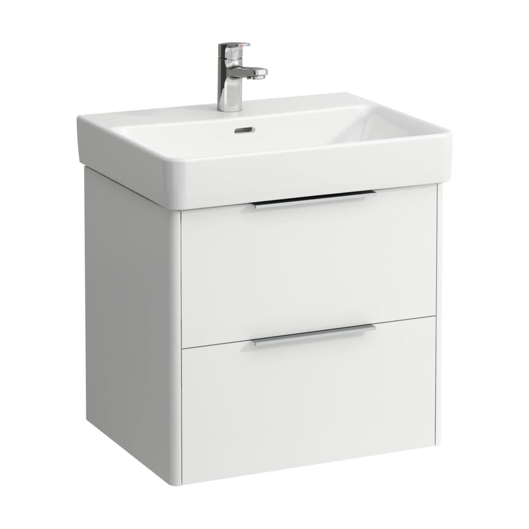Laufen BASE – Έπιπλο Νιπτήρα – 570 mm, 2 συρτάρια, για νιπτήρα H810963 – White Matt (H4022321102601)