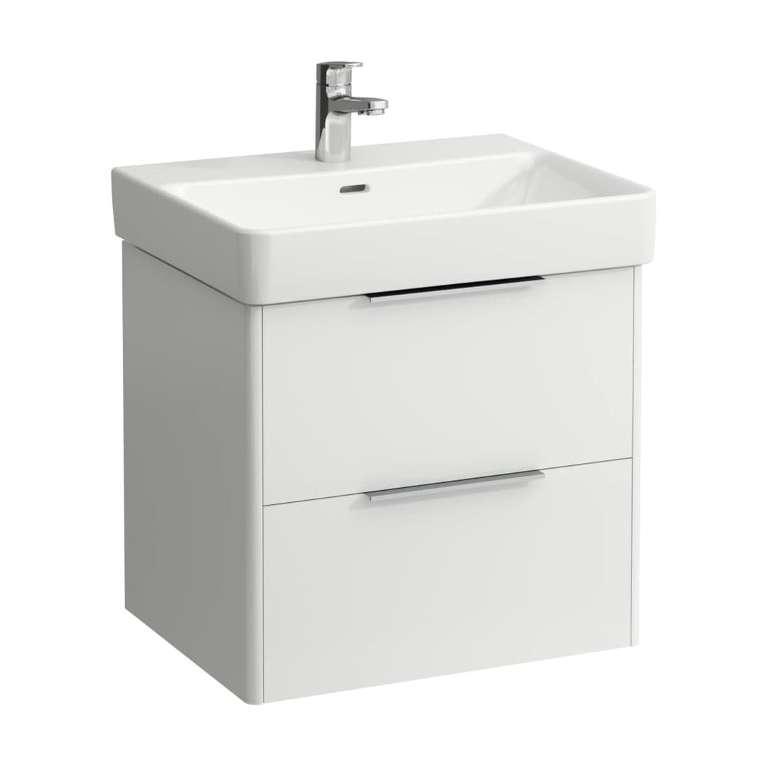 Laufen BASE – Έπιπλο Νιπτήρα – 570 mm, 2 συρτάρια, για νιπτήρα H810963 – White glossy (H4022321102611)