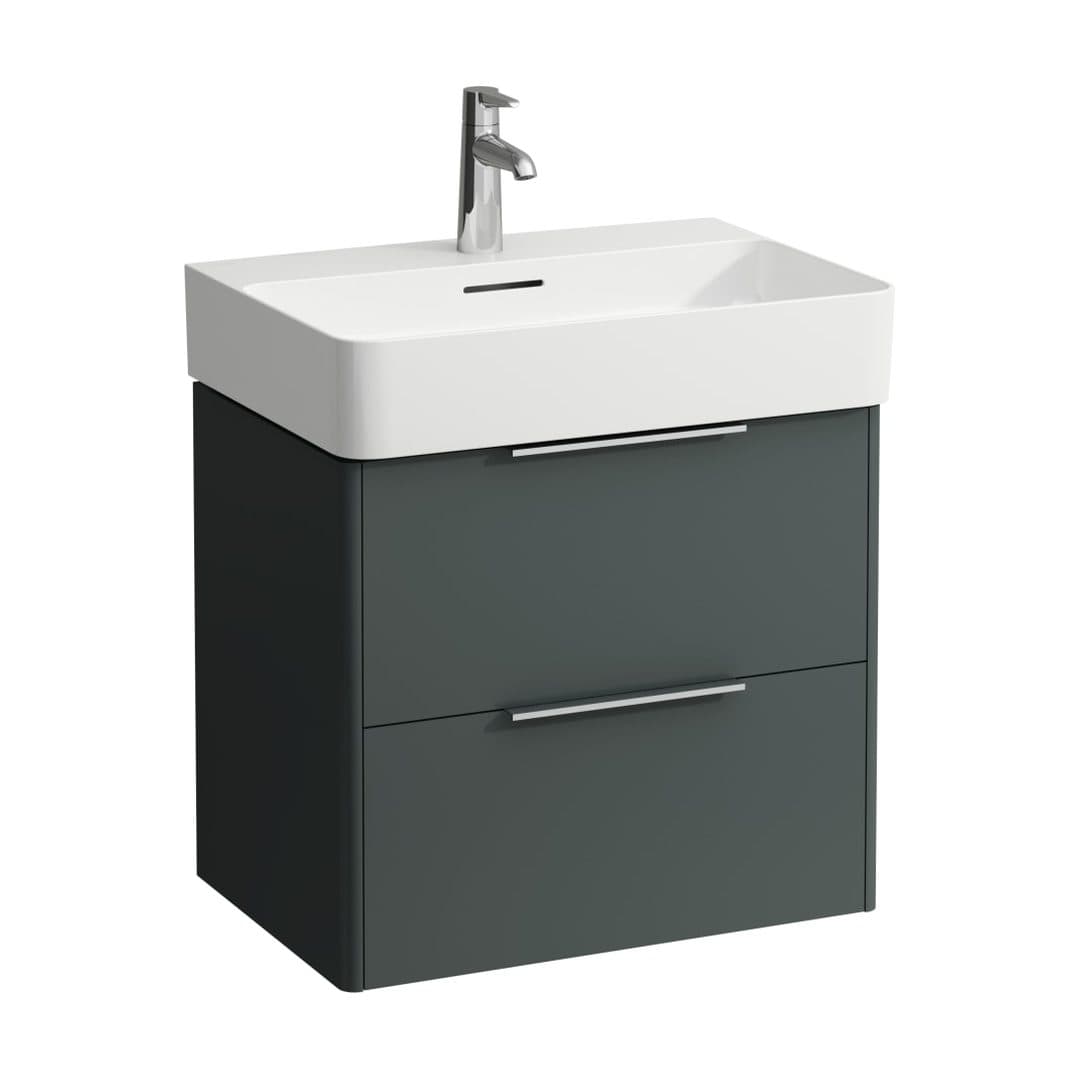 Laufen BASE – Έπιπλο Νιπτήρα – 585 mm, 2 συρτάρια – Traffic Grey (H4022521102661)