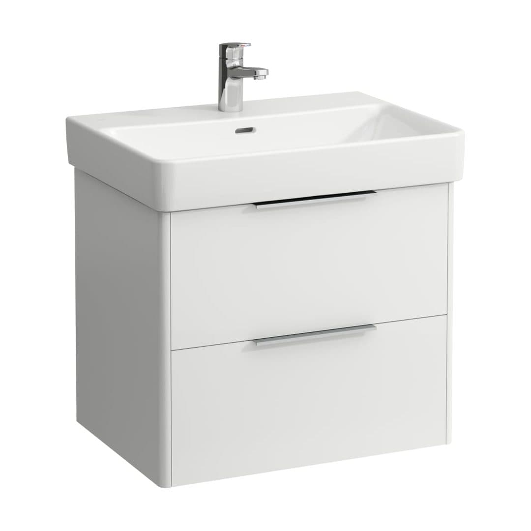 Laufen BASE – Έπιπλο Νιπτήρα – 615 mm, 2 συρτάρια – White glossy (H4022921102611)