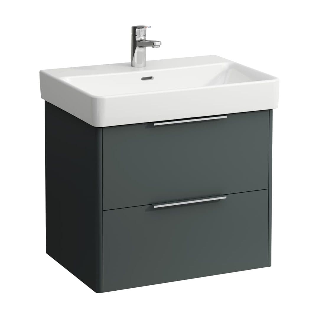Laufen BASE – Έπιπλο Νιπτήρα – 615 mm, 2 συρτάρια – Traffic Grey (H4022921102661)