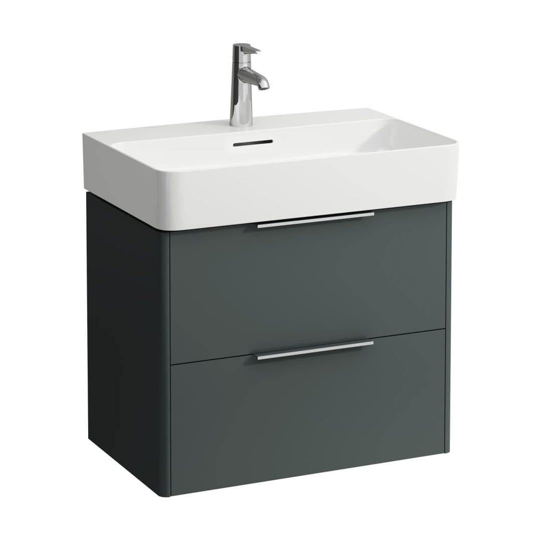 Laufen BASE – Έπιπλο Νιπτήρα – 635 mm, 2 συρτάρια – Traffic Grey (H4023121102661)