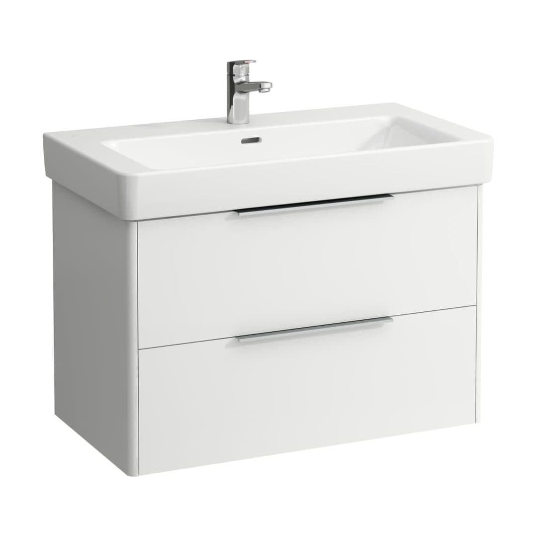 Laufen BASE – Έπιπλο Νιπτήρα – 810 mm, 2 συρτάρια – White Matt (H4023921102601)