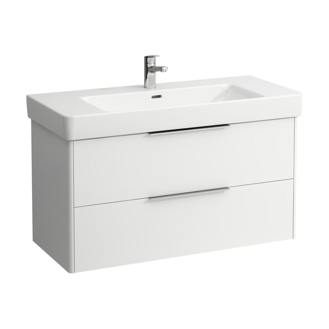 Laufen BASE – Έπιπλο Νιπτήρα – 1010 mm, 2 συρτάρια – White Matt (H4024521102601)