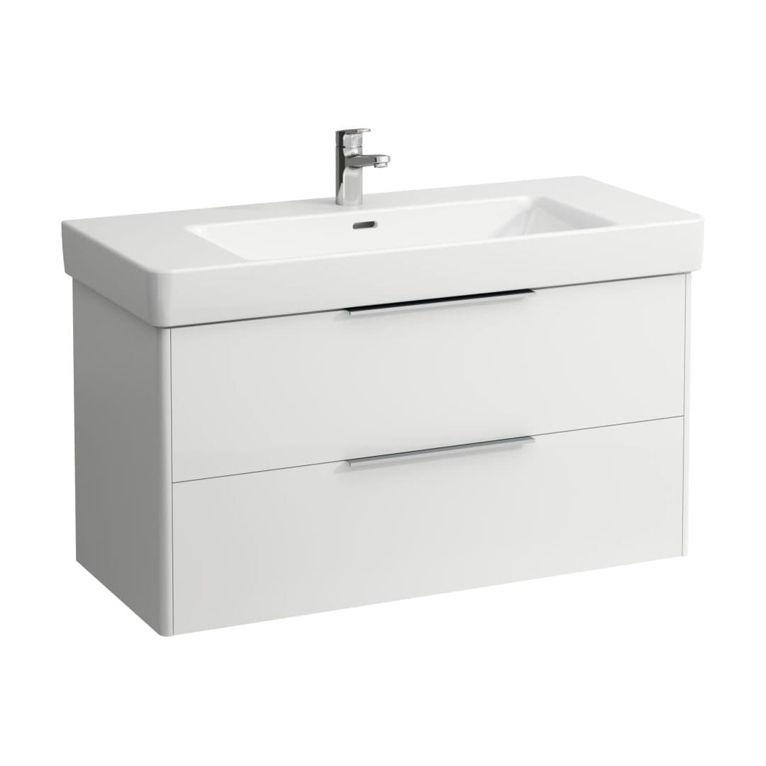 Laufen BASE – Έπιπλο Νιπτήρα – 1010 mm, 2 συρτάρια – White glossy (H4024521102611)