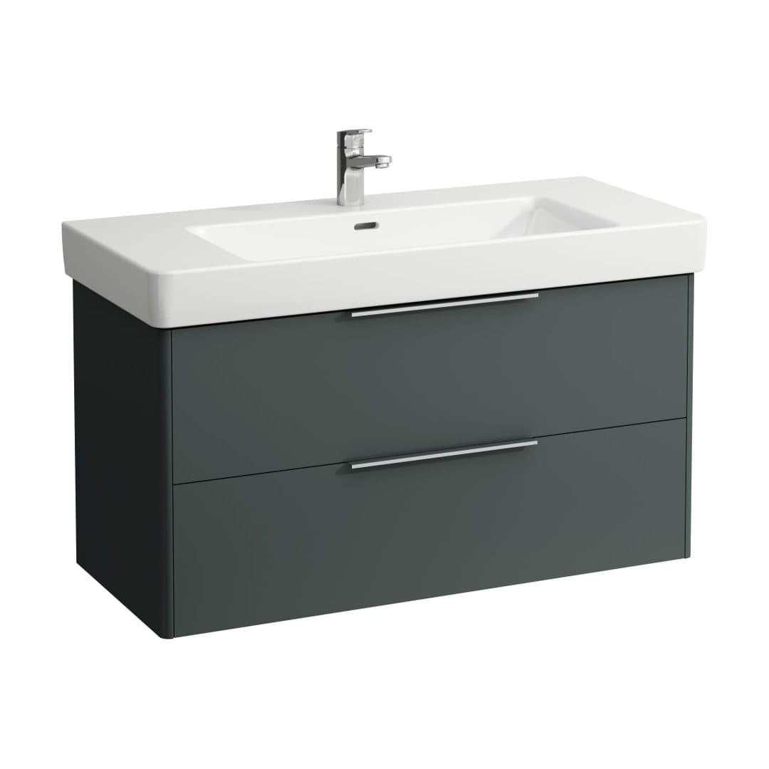 Laufen BASE – Έπιπλο Νιπτήρα – 1010 mm, 2 συρτάρια – Traffic Grey (H4024521102661)