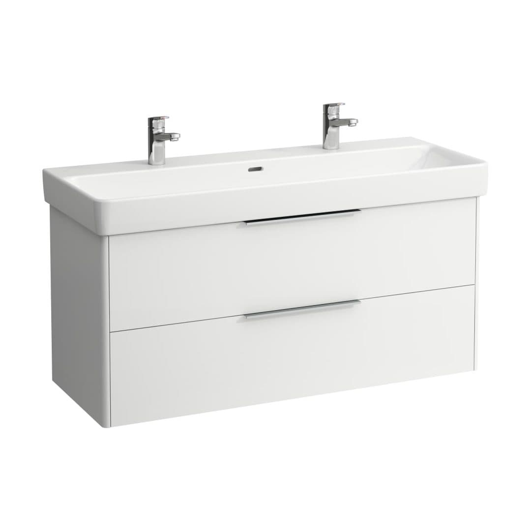 Laufen BASE – Έπιπλο Νιπτήρα – 1160 mm, 2 συρτάρια – White Matt (H4024921102601)