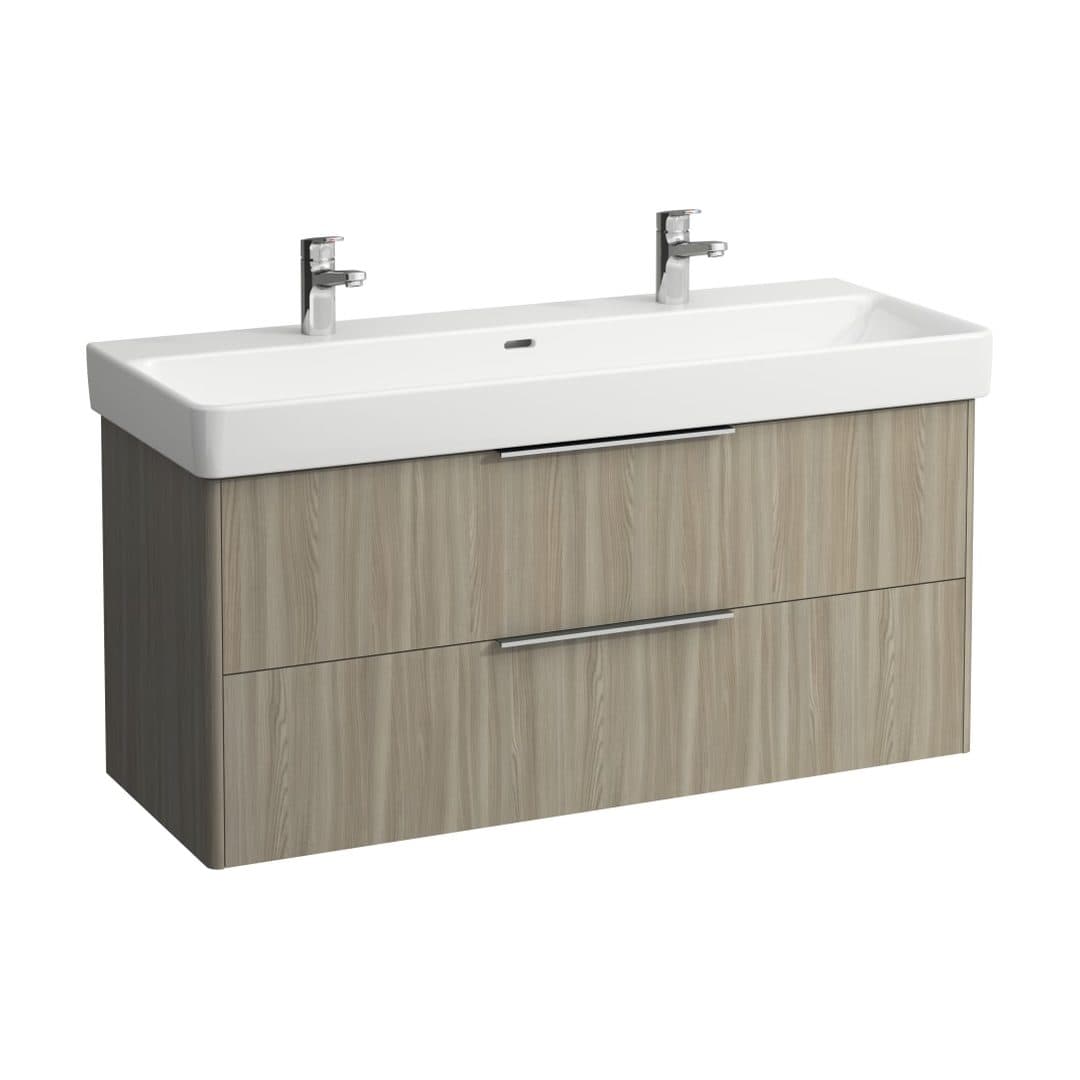 Laufen BASE – Έπιπλο Νιπτήρα – 1160 mm, 2 συρτάρια – Light elm (H4024921102621)