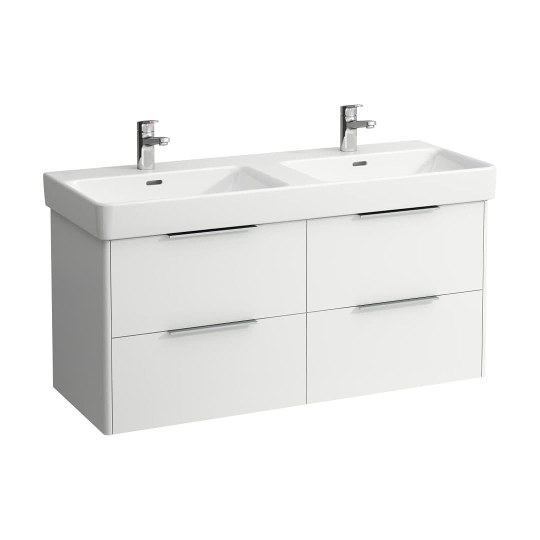 Laufen BASE – Έπιπλο Νιπτήρα – 1160 mm, 4 συρτάρια – White Matt (H4024941102601)
