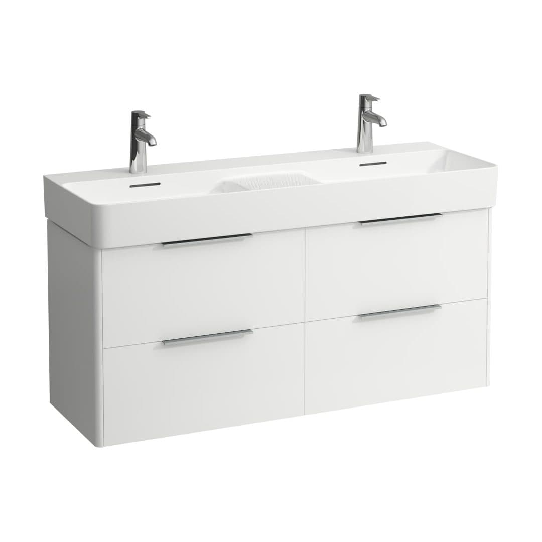 Laufen BASE – Έπιπλο Νιπτήρα – 1180 mm, 4 συρτάρια – White Matt (H4025341102601)