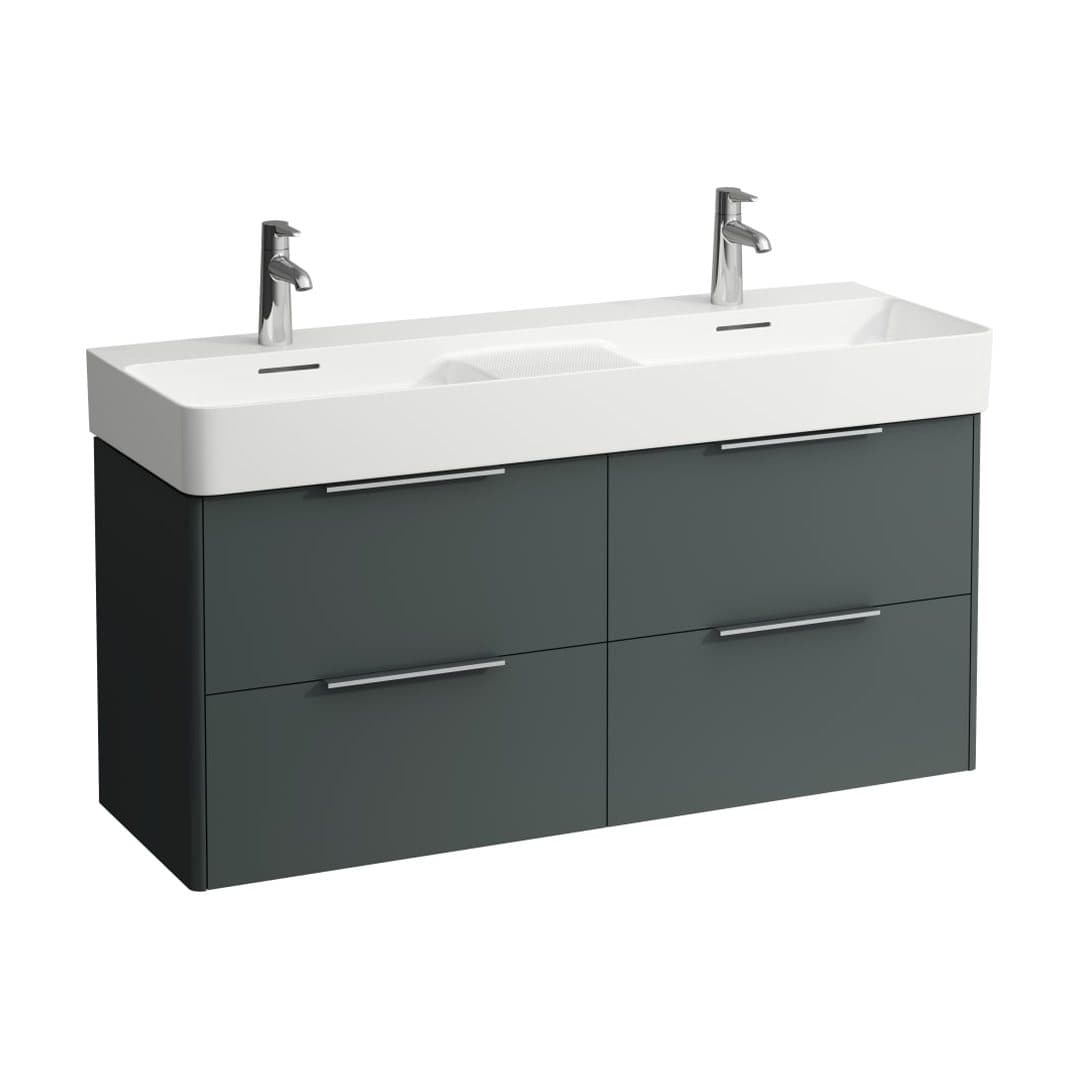 Laufen BASE – Έπιπλο Νιπτήρα – 1180 mm, 4 συρτάρια – Traffic Grey (H4025341102661)