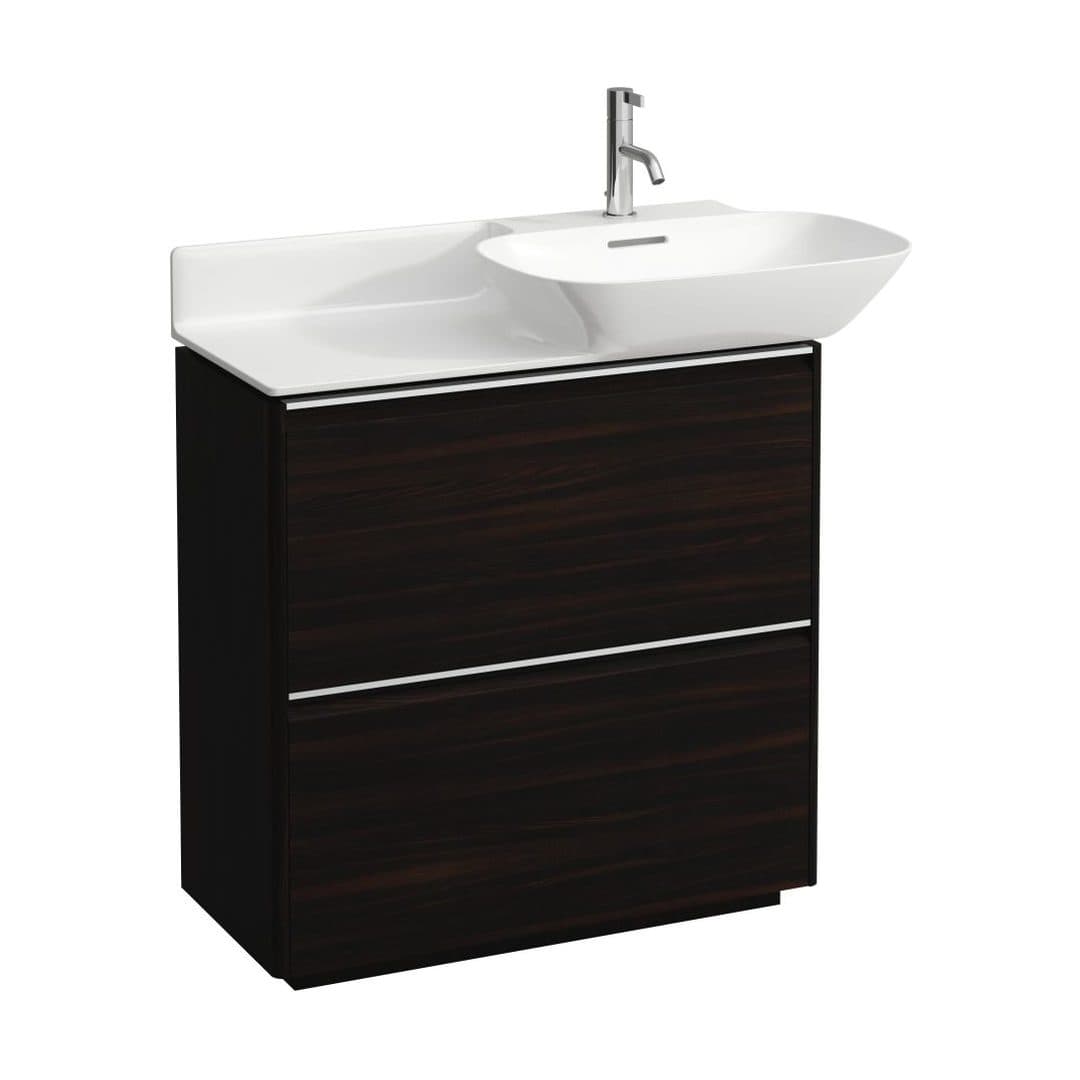 Laufen BASE – Έπιπλο Νιπτήρα – 770 mm, 2 συρτάρια – Dark brown elm (H4030021102631)