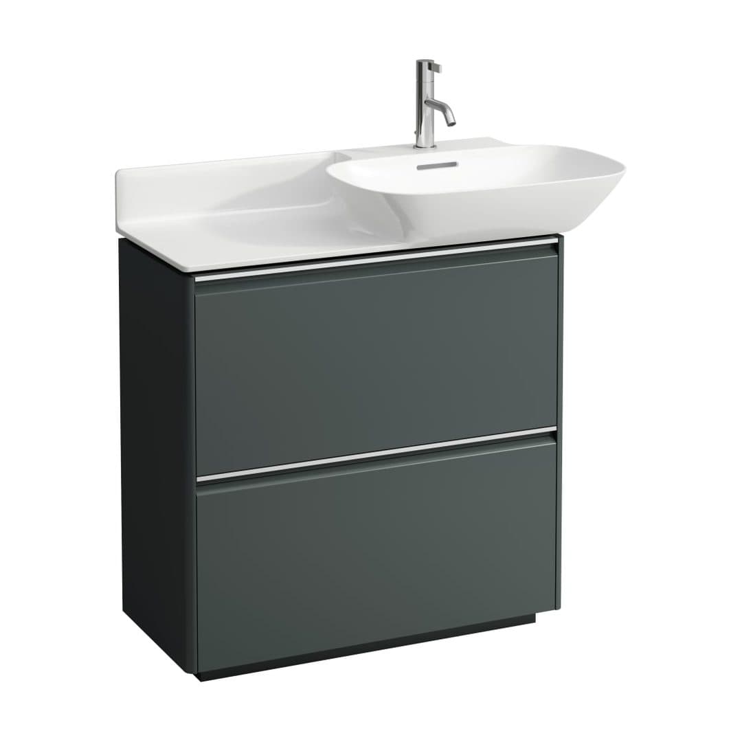 Laufen BASE – Έπιπλο Νιπτήρα – 770 mm, 2 συρτάρια – Traffic Grey (H4030021102661)