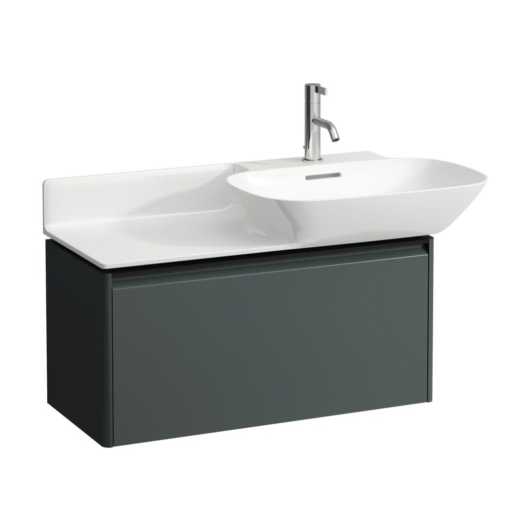Laufen BASE – Έπιπλο Νιπτήρα – 770 mm, 1 συρτάρι, μαύρη λαβή – Traffic Grey (H4030031102661)