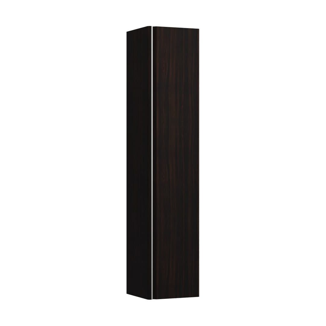 Laufen BASE – Κολόνα Μπάνιου – 350 mm, 1 πόρτα δεξιά, λαβή ανοδιωμένου αλουμινίου – Dark brown elm (H4030321102631)