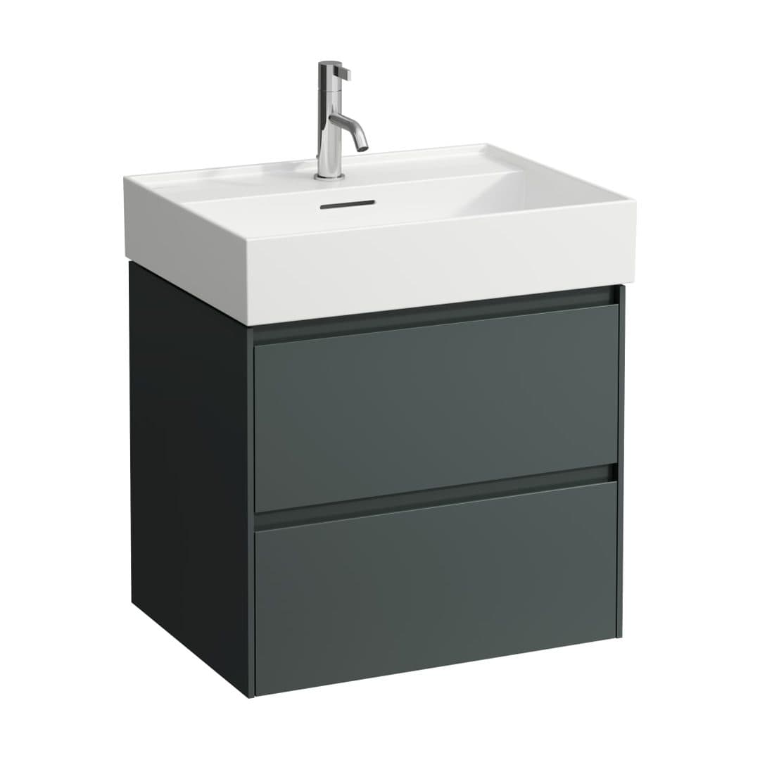 Laufen LANI – Έπιπλο Νιπτήρα – 585 mm, 2 συρτάρια, για νιπτήρα H810083 – Traffic Grey (H4035321122661)