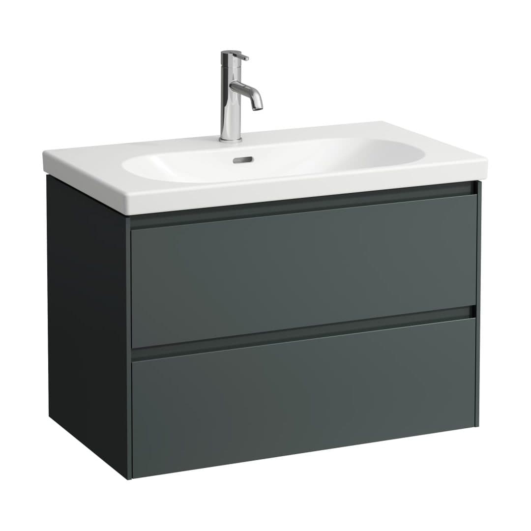 Laufen LANI – Έπιπλο Νιπτήρα – 785 mm, 2 συρτάρια – Traffic Grey (H4035521122661)