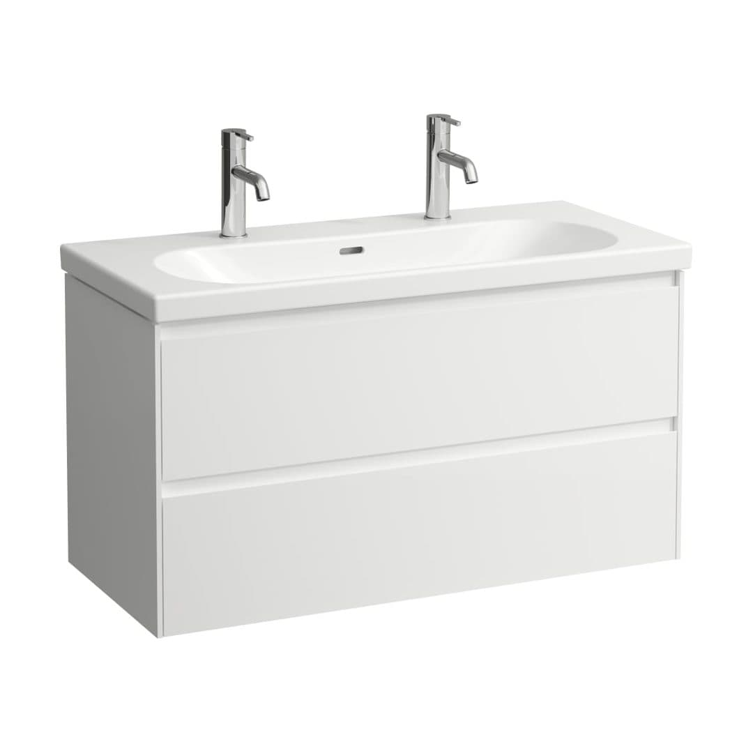 Laufen LANI – Έπιπλο Νιπτήρα – 985 mm, 2 συρτάρια – White Matt (H4035621122601)