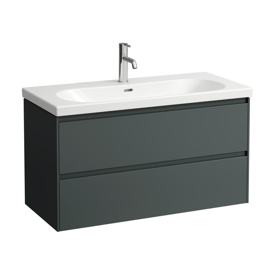 Laufen LANI – Έπιπλο Νιπτήρα – 985 mm, 2 συρτάρια – Traffic Grey (H4035621122661)
