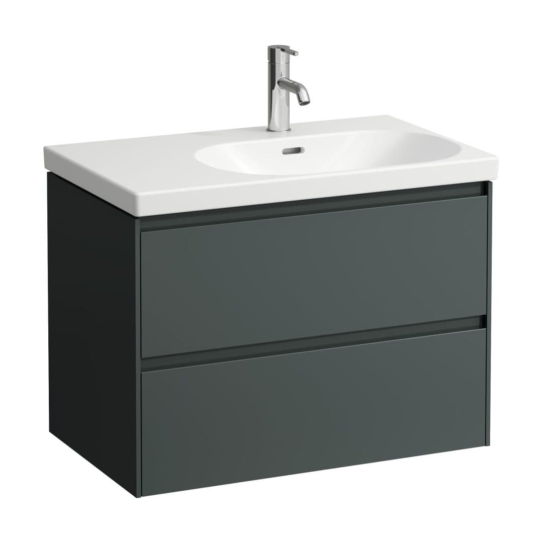 Laufen LANI – Έπιπλο Νιπτήρα – 735 mm, 2 συρτάρια, για νιπτήρα H817085 – Traffic Grey (H4035821122661)