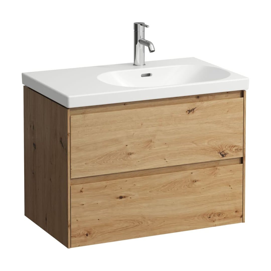 Laufen LANI – Έπιπλο Νιπτήρα – 735 mm, 2 συρτάρια, για νιπτήρα H817085 – Wild oak (H4035821122671)