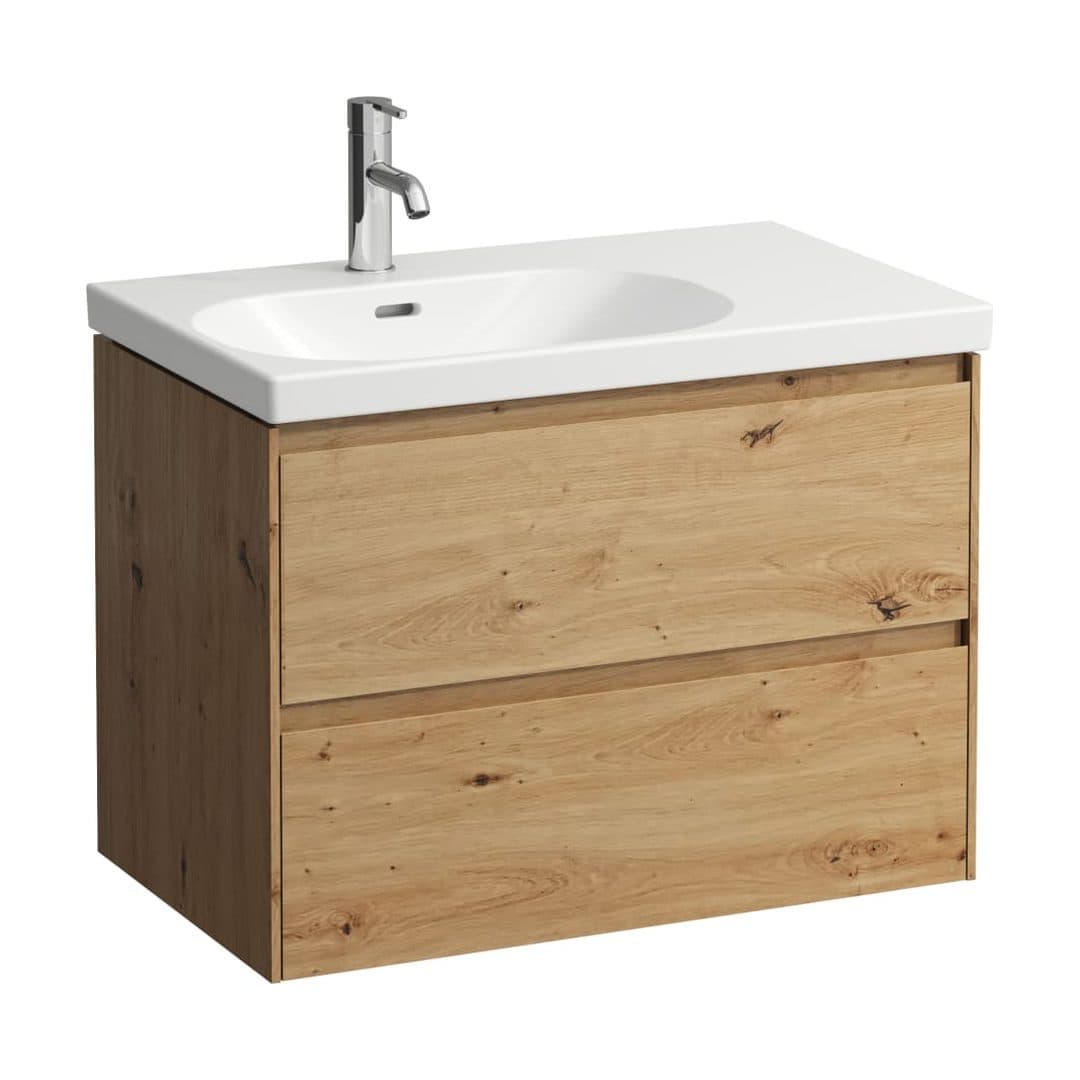 Laufen LANI – Έπιπλο Νιπτήρα – 735 mm, 2 συρτάρια, για νιπτήρα H817086 – Wild oak (H4035921122671)