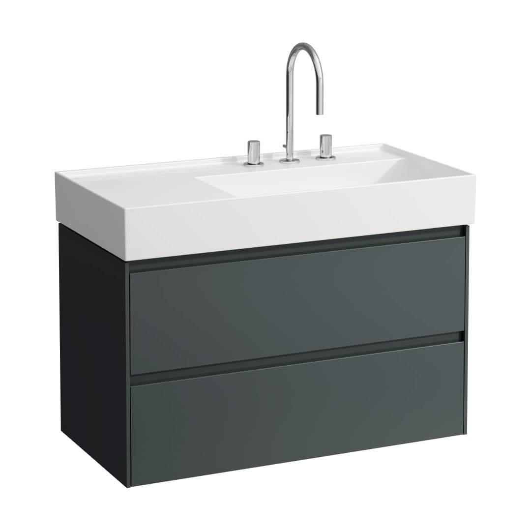 Laufen LANI – Έπιπλο Νιπτήρα – 880 mm, 2 συρτάρια, για νιπτήρα H810339 – Traffic Grey (H4039621122661)