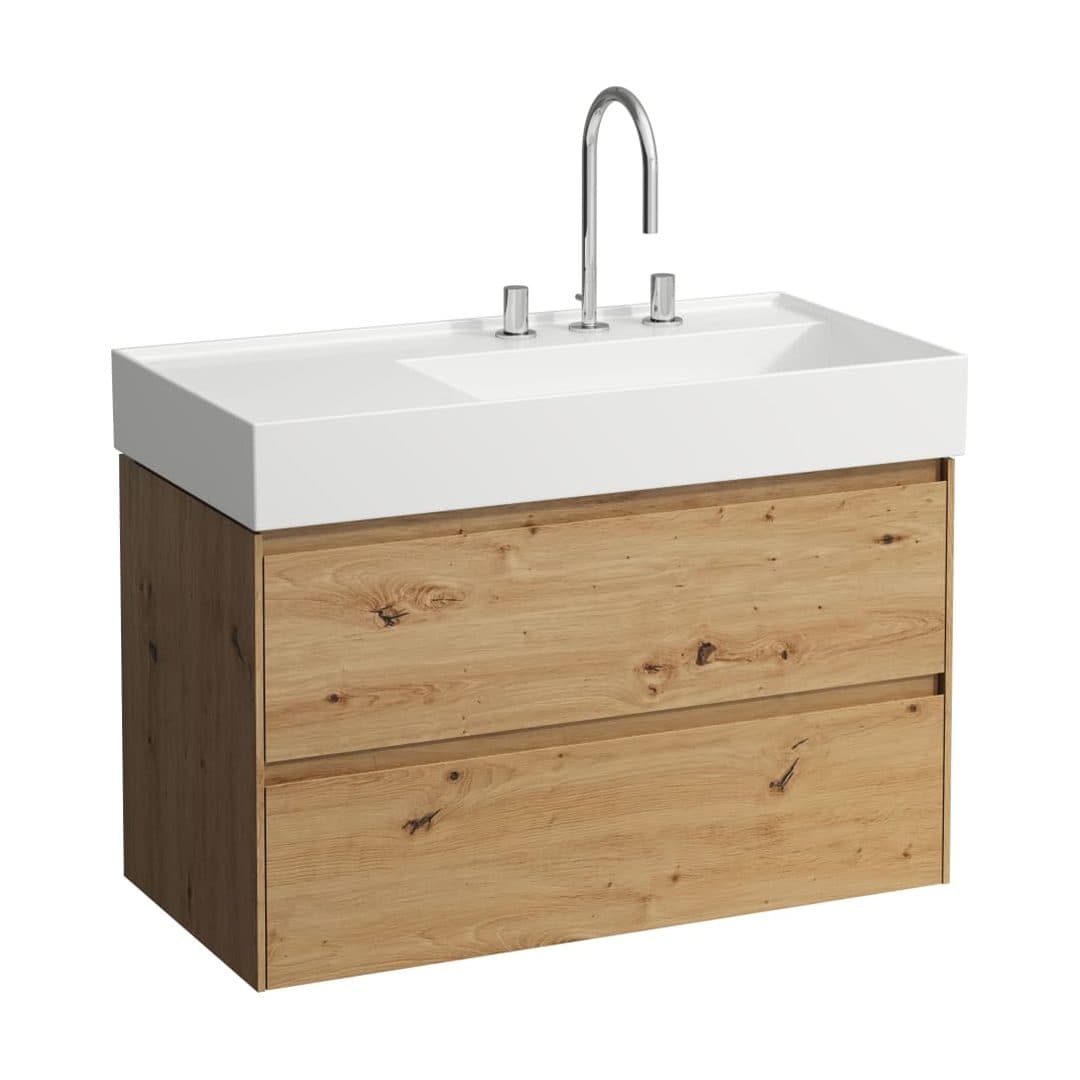 Laufen LANI – Έπιπλο Νιπτήρα – 880 mm, 2 συρτάρια, για νιπτήρα H810339 – Wild oak (H4039621122671)