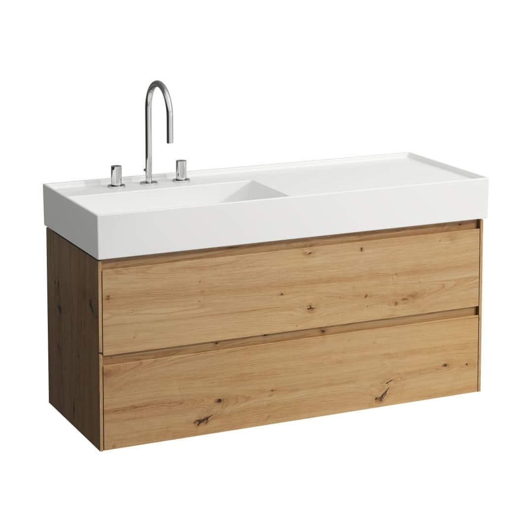 Laufen LANI – Έπιπλο Νιπτήρα – 1180 mm, 2 συρτάρια, για νιπτήρα H813332 – Wild oak (H4039721122671)