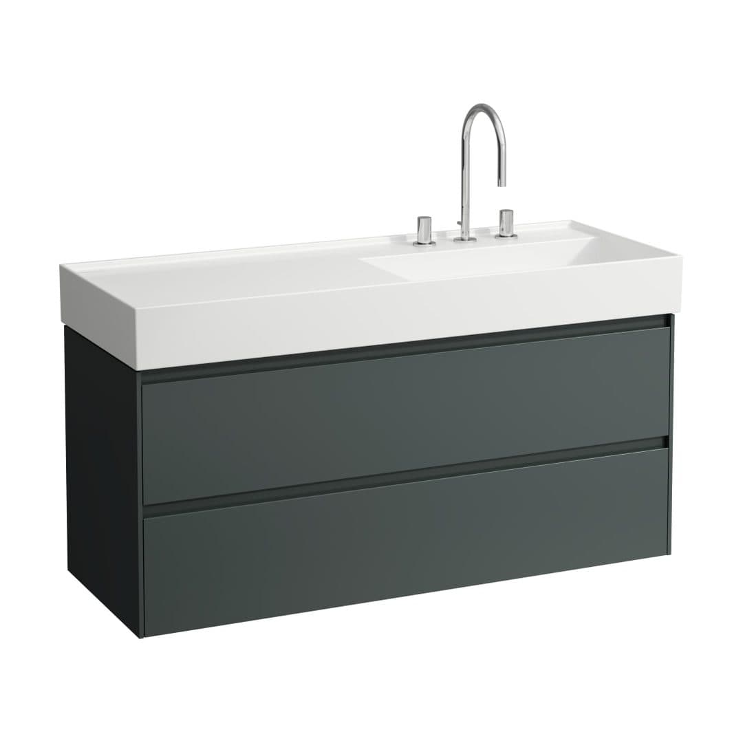 Laufen LANI – Έπιπλο Νιπτήρα – 1180 mm, 2 συρτάρια, για νιπτήρα H813333 – Traffic Grey (H4039821122661)