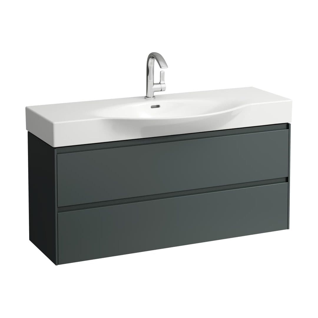 Laufen – Έπιπλο Νιπτήρα – 1180 mm, 2 συρτάρια – Traffic Grey (H4042221122661)