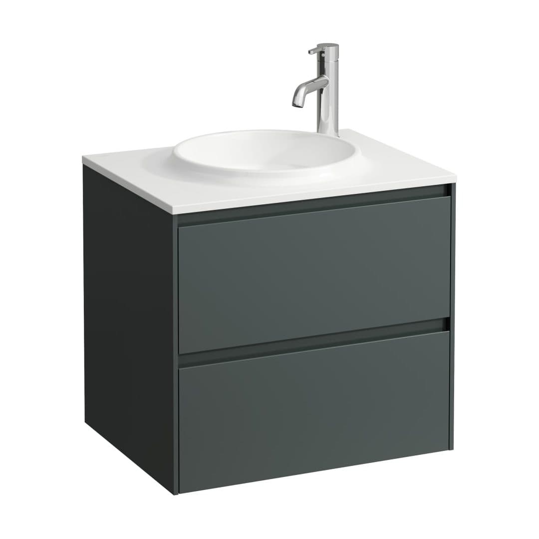 Laufen LANI – Έπιπλο Νιπτήρα – 570 mm, 2 συρτάρια – Traffic Grey (H4042521122661)