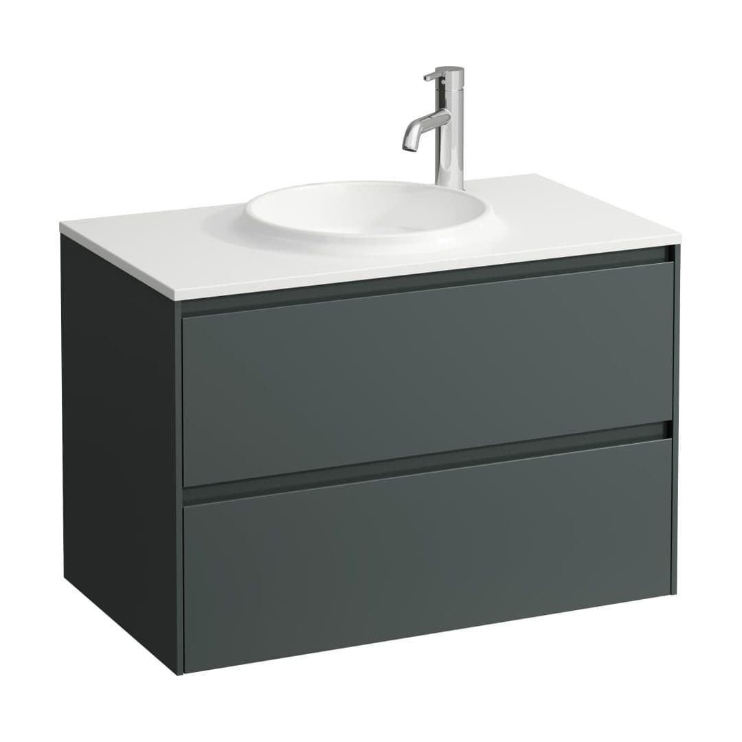 Laufen LANI – Έπιπλο Νιπτήρα – 770 mm, 2 συρτάρια – Traffic Grey (H4042621122661)