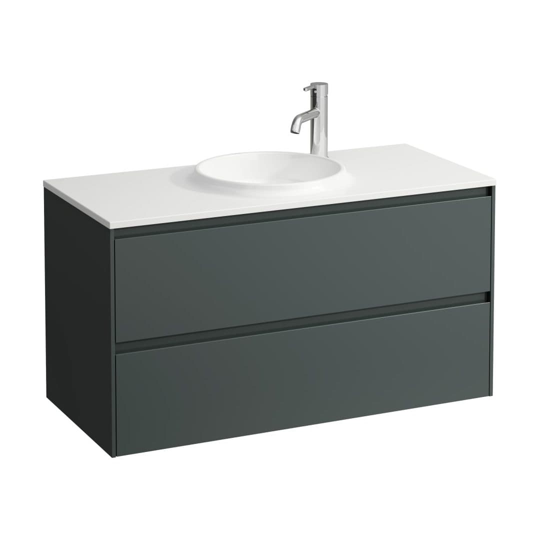 Laufen LANI – Έπιπλο Νιπτήρα – 970 mm, 2 συρτάρια – Traffic Grey (H4042721122661)