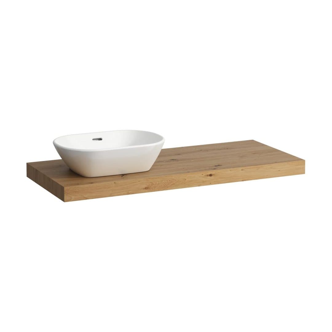 Laufen LANI – Πάγκος Νιπτήρα – 1185 mm, άνοιγμα αριστερά, πάχος 65 mm – Wild oak (H4046721122671)