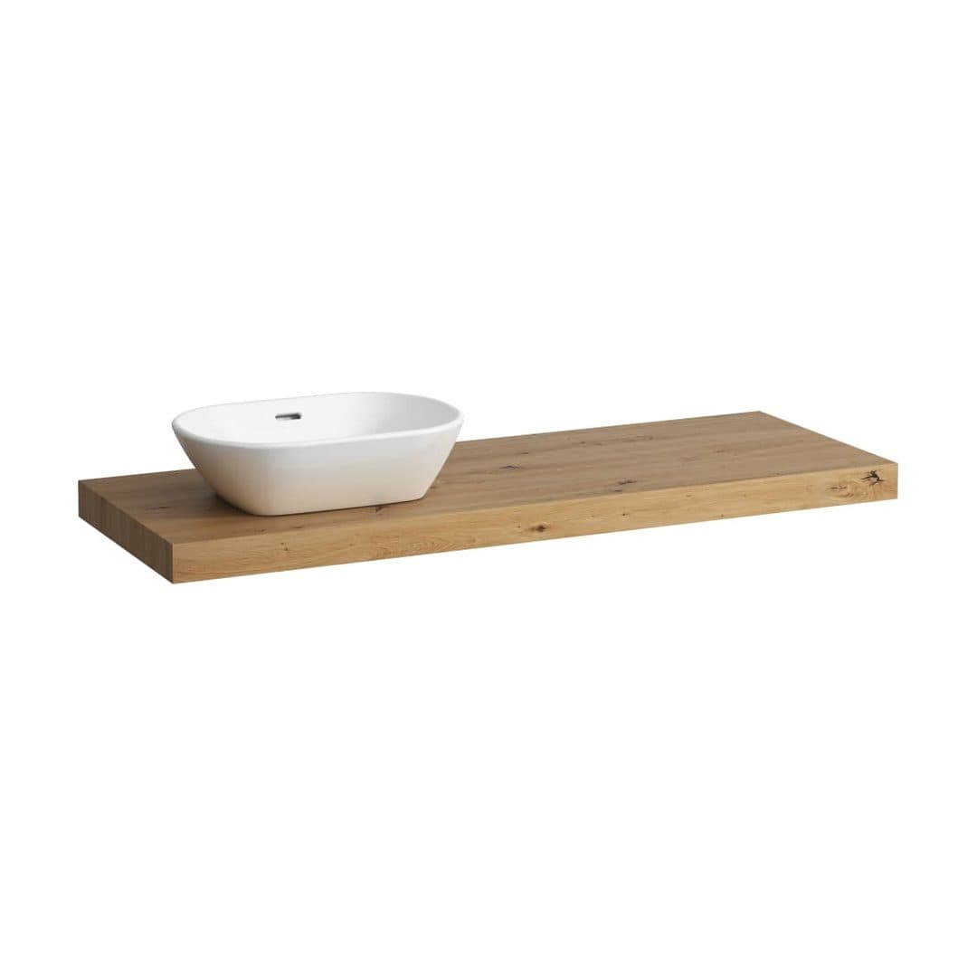 Laufen LANI – Πάγκος Νιπτήρα – 1370 mm, άνοιγμα αριστερά, πάχος 65 mm – Wild oak (H4046821122671)