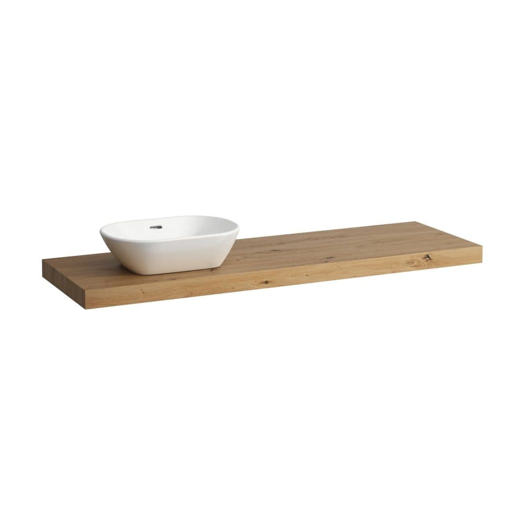 Laufen LANI – Πάγκος Νιπτήρα – 1570 mm, άνοιγμα αριστερά, πάχος 65 mm – Wild oak (H4046921122671)